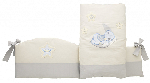 Комплект в кроватку 6 предметов Sestetto high LITTLE BEAR